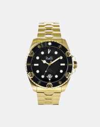Elba Oceanic Black gold Stainless Steel Watch - One Size Fits All Black
