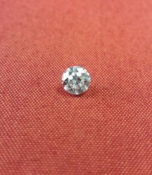 Certified 0.42 Carat G Colour Si2 Brillant Round Diamond Enhanced