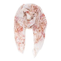 Scarf For Women Lightweight Floral Flower Beige Fashion Spring Winter Scarves Shawl Wraps By Melifluos P077-15