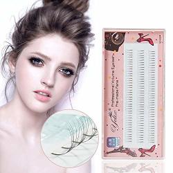 3D Russian Volume Eyelash Extensions Clustered Lash Pre-made Long Stem Fans Individual Mink Eyelash D Curl 0.07MM Thickness By Yelix 14MM Length