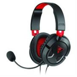 Turtle Beach Ear Recon 50 Gaming Headset For Playstation 4 Xbox One And Pc mac - Black And Red Retail Box 1 Year Warranty