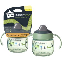 Tommee Tippee Superstar Weaning Sippee Cup With Intellivalve Leak And Shake-proof Technology 190ML 1 Pack 4M+ Green