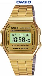 Casio A168WG Bracelet Watch Gold