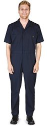 Natural Workwear - Mens Short Sleeve Coverall Navy 38096-XXX-LARGE