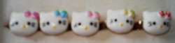 Hello Kitty Adjustable Rings Selling As Set Of 5