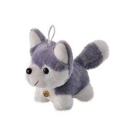 Stuffed Dog - Plush Toys - Husky - Grey & White - 15 Cm - 8 Pack