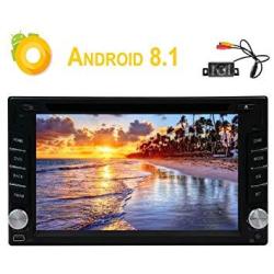 6.2 Inch Android 8.1 Capacitive Touchscreen Double Din In Dash Head Unit Autoradio Car Gps Navigation DVD Player 1080P Video Head Unit Support Bluetoo