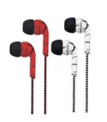 Astrum Stereo Earphones With Wire MIC & Control 3.5MM Red Black