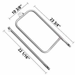 Shinestar 65032 Grill Burner Tube Set For Weber Q300 Q320 Q3200 Q3000 586002 57060001 60036 Replacement Burner For Weber Q Series Stainless Steel Grill Parts