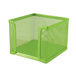 : M400 Wire Mesh Metal Cube Holder Green