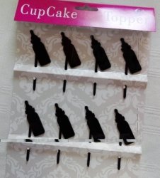 Cup Cake Topper 8PC Baby Bottle
