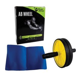 Ab Roller Wheel - Bpa-free Plastic - Black & Yellow - 5 Pack