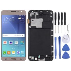 Tft Material Lcd Screen And Digitizer Full Assembly With Frame For Galaxy J7 2015 J700F Gold
