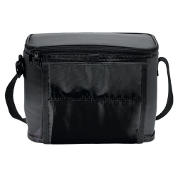 Cooler With Folding Cup Holder - Black