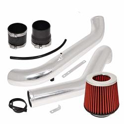 For 1996-2000 Honda Civic Dx lx cx Model Only 2.75 Inch Aluminum High Flow Cold Air Intake System Polish Pipe With Air Filter Red
