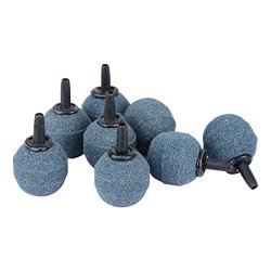 Pawfly 8 Pcs Ball Style 1 Inch Air Stones Mineral Bubble Diffuser Airstones For Aquarium Fish Tank Pump And Hydroponics