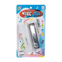 Kids Toy - Musical Instrument - Harmonica - 12.7 Cm - 4 Pack