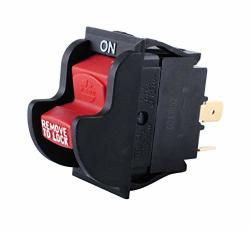 Podoy Table Saw Switch For Delta 489105-00 Ryobi 46023 2 Prong Drill Press Replaces Porter Cable 125 250V 20 12A Lock Toggle On-off