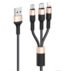 Hoco 3-IN-1 Fast Charging Cable
