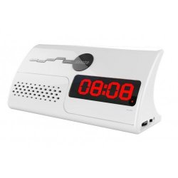 Telefunken 2 Band Clock Radio White TCR-003W