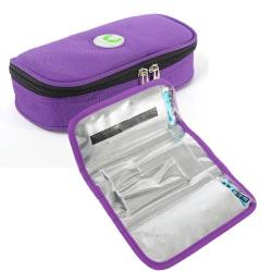 Travel Needs Outdoor Insulated Bag Insulin Storage Bag Size: 20.3 10 5CM Purple