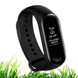 Xiaomi Mi Band 3 Global English Fitness Tracker Fashion Touch Screen Smart Watch Sport Wristband Bracelet Heart Rate Monitor Activity Workout 50M Waterproof Pedometer