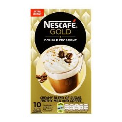 Nescafe Gold Double Decadent Cappuccino Sachets 10S