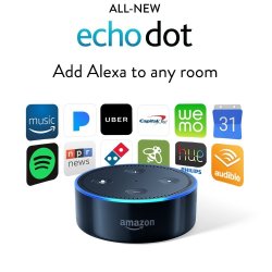 Amazon Echo Dot 2nd Generation Smart Home Assistant in Black