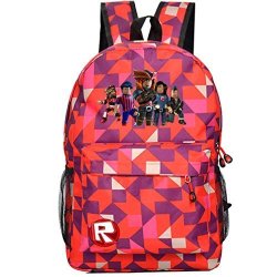 Kids Schoolbag Backpack With Roblox Students Bookbag Handbags Travelbag Rb-ling Ge Red