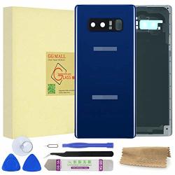 Gg Mall Replacement Back Glass Cover For Samsung Galaxy Note 8 N950 All Carries Rear Door Glass Panel Housing W pre-installed Camera Lens + Frame