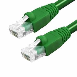 Grandmax CAT6A 1' Ft Green RJ45 550MHZ Utp Ethernet Network Patch Cable Snagless molded Bubble Boot 5 Pack