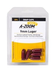 A-zoom Precision 9MM Luger Pistol Snap Caps 5PK