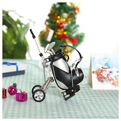 Golf Gifts Pen Holder With 3 Pens Bag Holder Golf Decorations Office Desk Gifts Golf Souvenirs Novelty Presents Birthday Christmas Gifts For Dad Friend