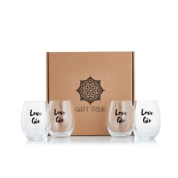Gin Tribe - Gift Box - 4 X Love Gin Tumblers