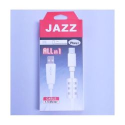 Jazz USB 2.0 Type A Male To 8 Pin Lightning Connector Sync And Charge Cable With Ferrite Core For Up To Iphone 6 Mobile