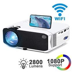 Wifi MINI Projector 2800LUX Ifmeyasi Wireless Video Projector Full HD 1080P Portable Movie Projector For Home Outdoors USB Directly Connect For Sma