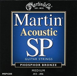 Martin MSP4200 Sp Phosphor Bronze Acoustic Guitar Strings Medium