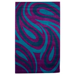 Carpet City Purple Swirl Modern Heat, Carpet City Rug