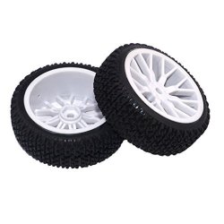Homyl 2PC Tires Off-road Tires Buggy Tyre For 1:16 Hpi Hsp Hobao Zdracing Lrp Wltoy