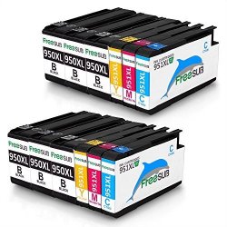 Freesub 2 SET+4 Black High Yield Compatible Ink Cartridge Replacement For Hp 950XL 951XL Ink Cartridge Used For Hp Officejet Pro 8620 8610 8630 8600 8600 Plus 8100 8640 8660 8615 8625 251DW 276DW
