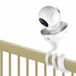 Itodos Baby Monitor Mount For Arlo Motorola Baby Monitor And Most Universal Monitors Camera Versatile Twist Mount Without Tools Or Wall Damage - White