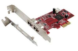 Ableconn PEX-FW101 1394A 2-PORT PCI Express Pcie Low Profile Firwwire Host Adapter Card - TI XIO2200 Chipset