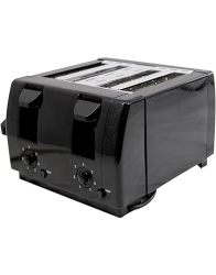 Sunbeam Ultimum 1300W Stainless Steel 4-SLICE Toaster Black