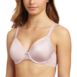 Bali Women's One Smooth U Bra With Lace Side Support Warm Steele Combo 40C