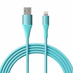 Xcentz Ipad Charger 6FT Apple Mfi Certified Iphone Charger Braided Nylon Lightning Cable With Premium Metal Connector Apple Charging Cable For Iphone XS MAX XR X 8 7 6S 6 Plus