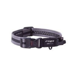 Rogz Airtech Classic Collar - Medium - Platinum Grey