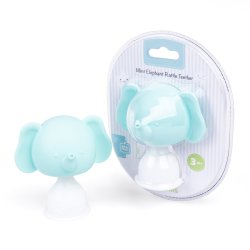Silicone Elephant Rattle Teether Mint