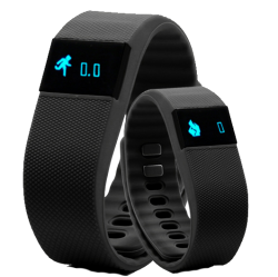 Smart Band with LED Display Multifunction & App in Black