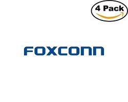 Foxconn 4 Stickers 4X4 Inches Car Bumper Window Sticker Decal