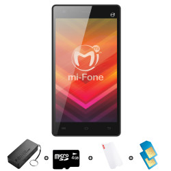 mi-Fone 5 8GB 3G Bundle includes Airtime + 1.2GB Starter Pack + Accessories - R600 Airtime @ R50 Per Month X 12